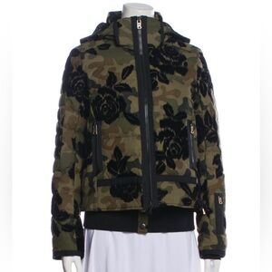 $2895 Bogner Camouflage Floral Down Jacket New